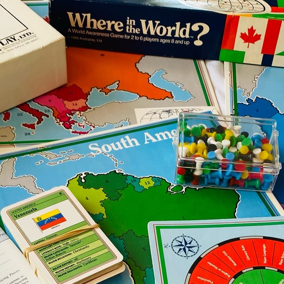 Vintage 1986 “Where in the World” Geography, Diplomat & Map Knowledge Board Game - Picture 15 of 15